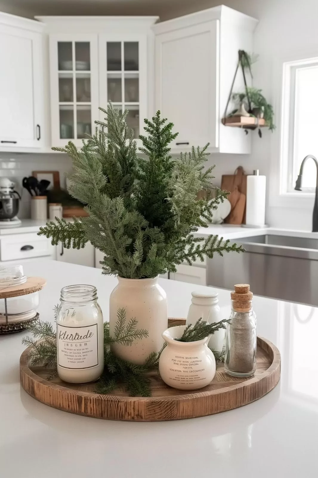 Winter Tray Decor