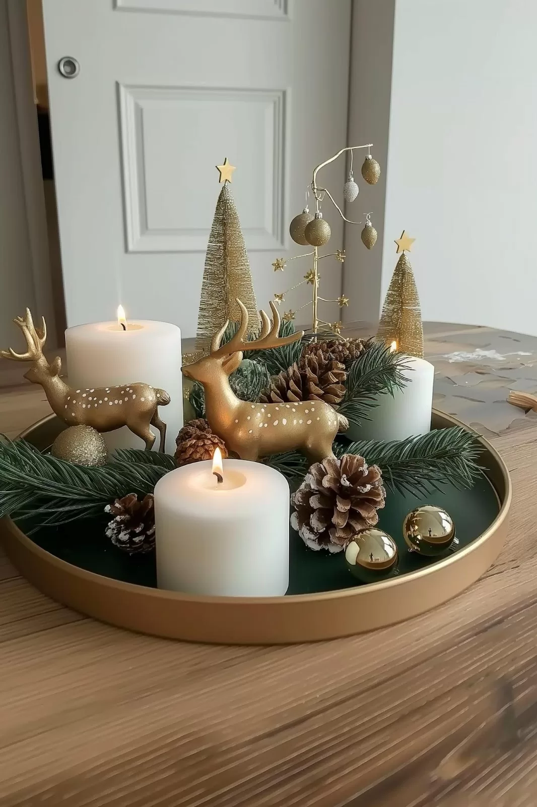 Winter Tray Decor