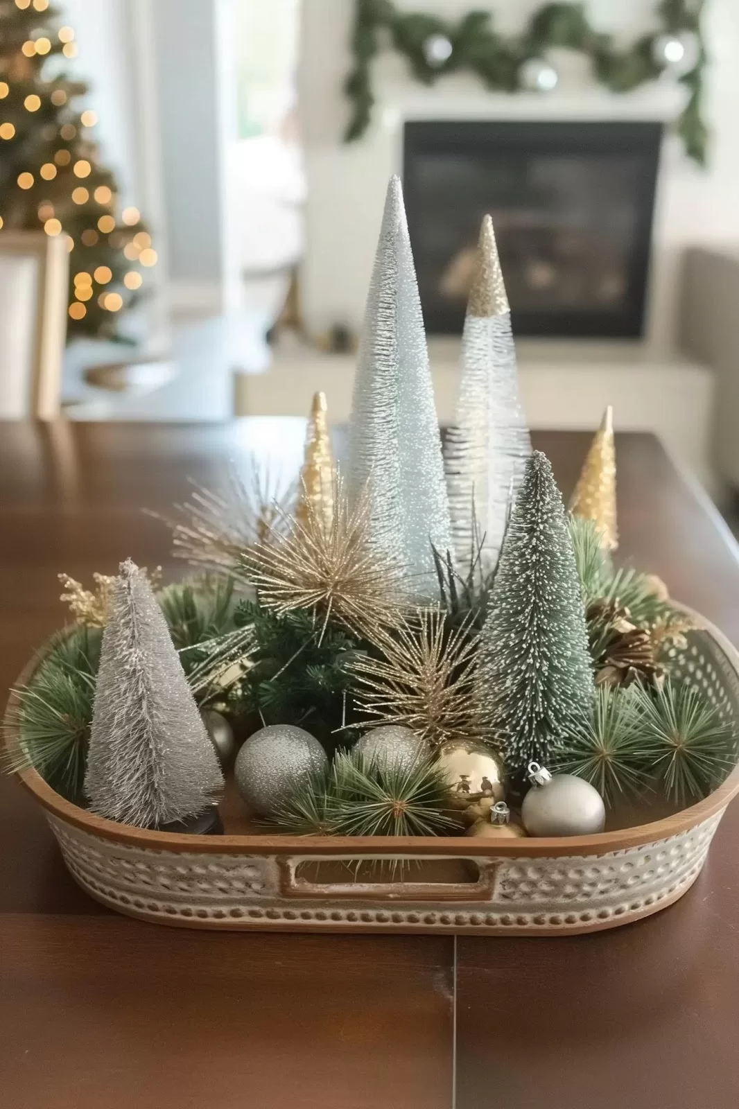 Winter Tray Decor