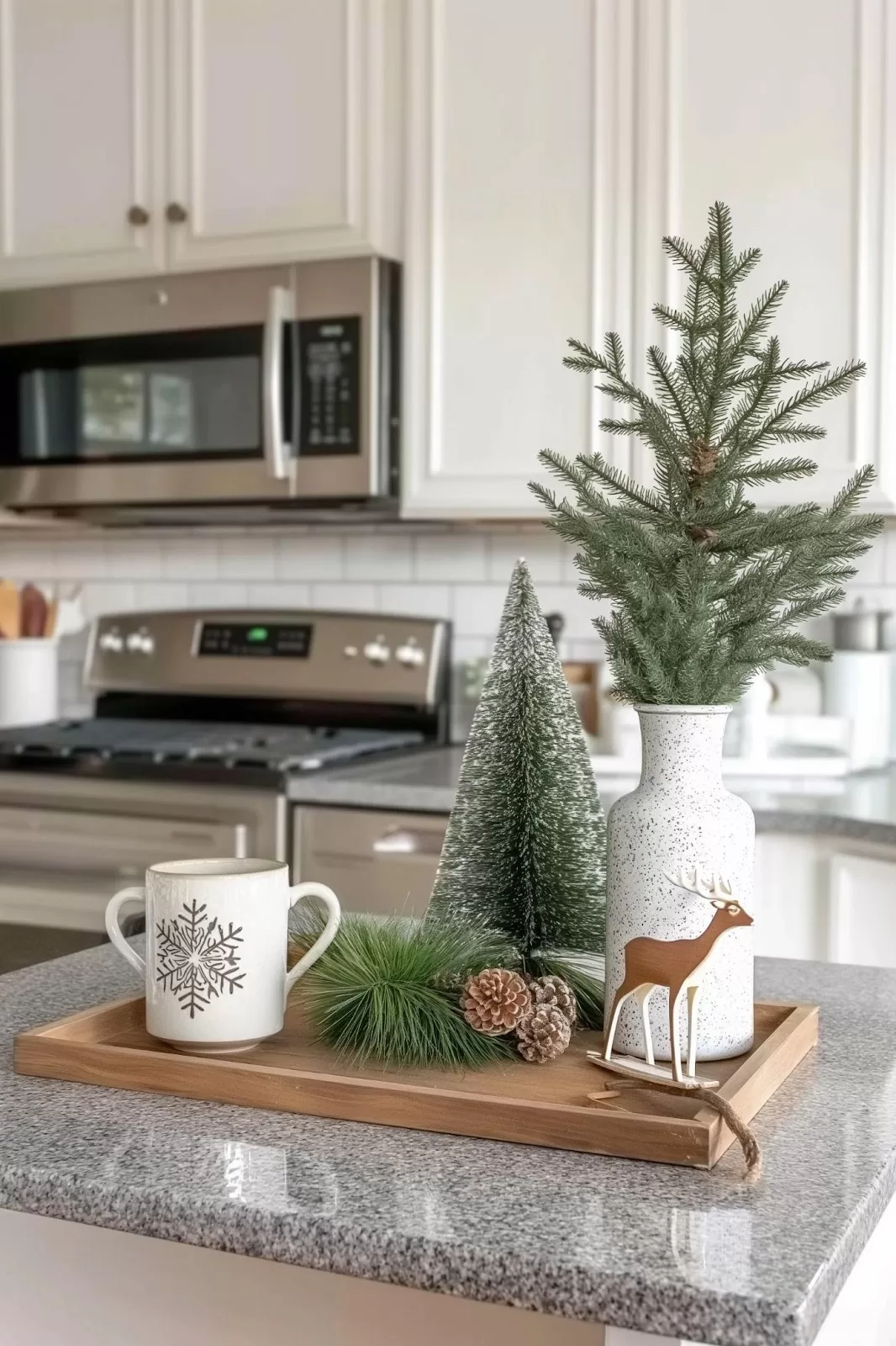 Winter Tray Decor