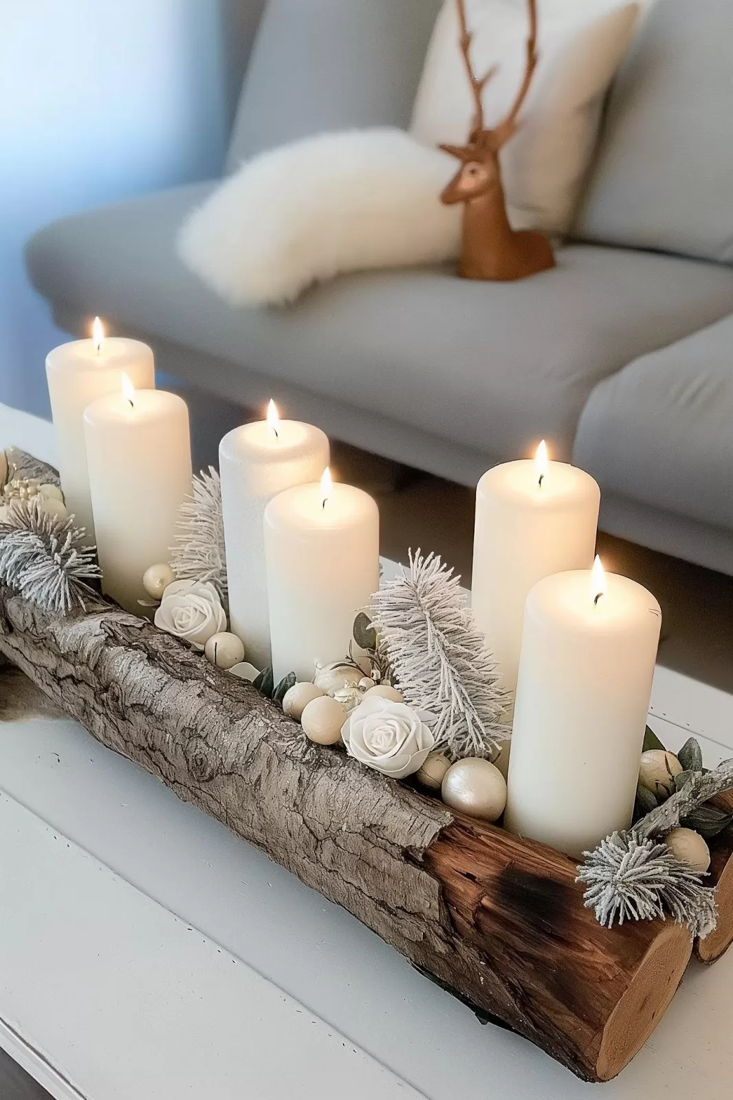 Winter Tray Decor