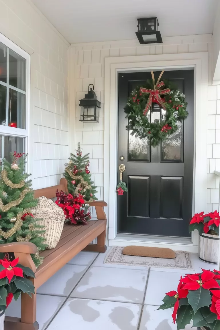 23 Absolutely Stunning Christmas Front Porch Decor Ideas