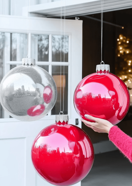 Christmas front porch decor