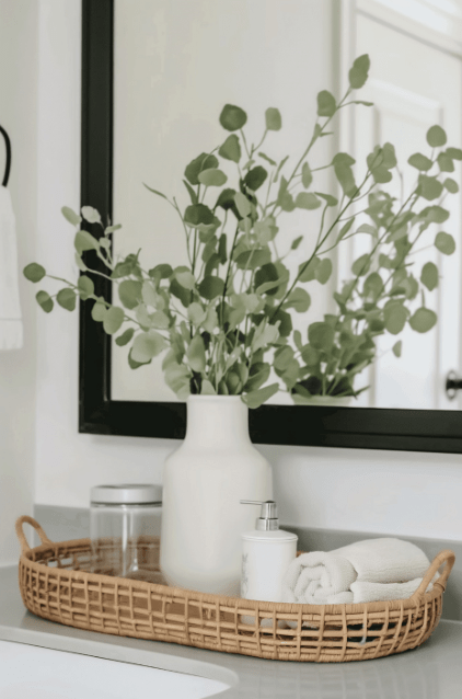 bathroom tray decor