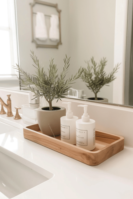 bathroom tray decor