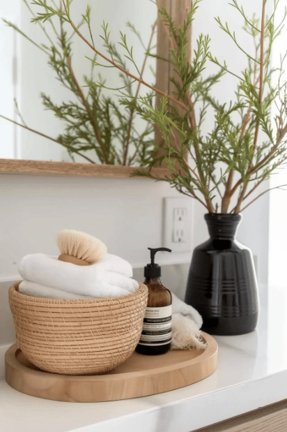 bathroom tray decor