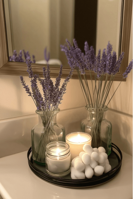 bathroom tray decor