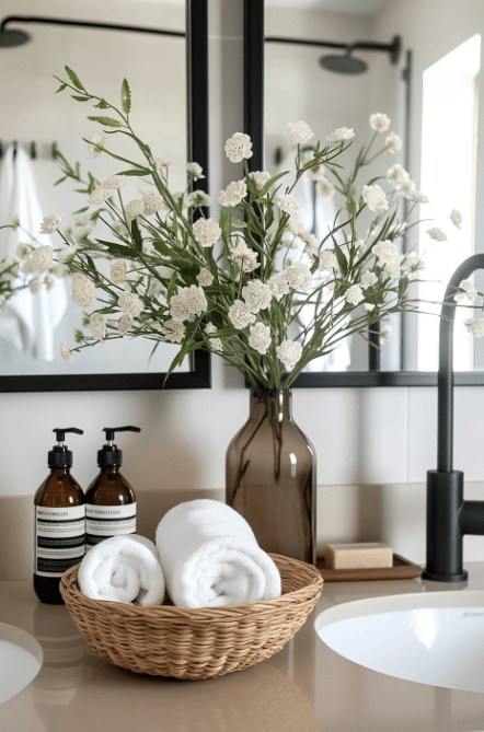 bathroom tray decor