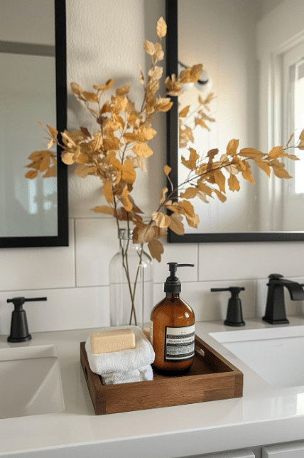 bathroom tray decor