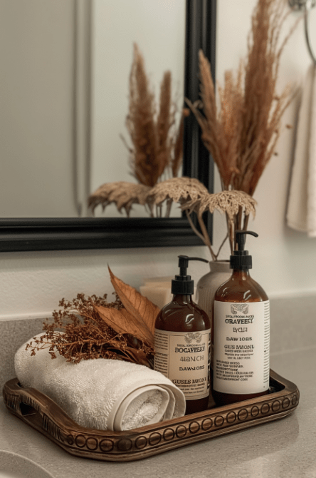 bathroom tray decor