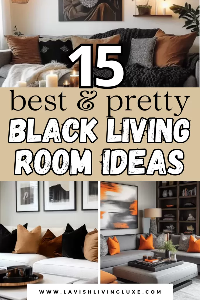 black living room ideas