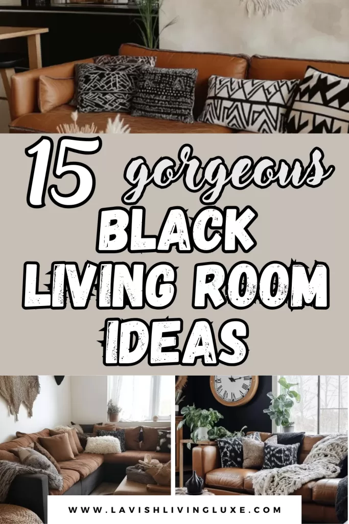 black living room ideas