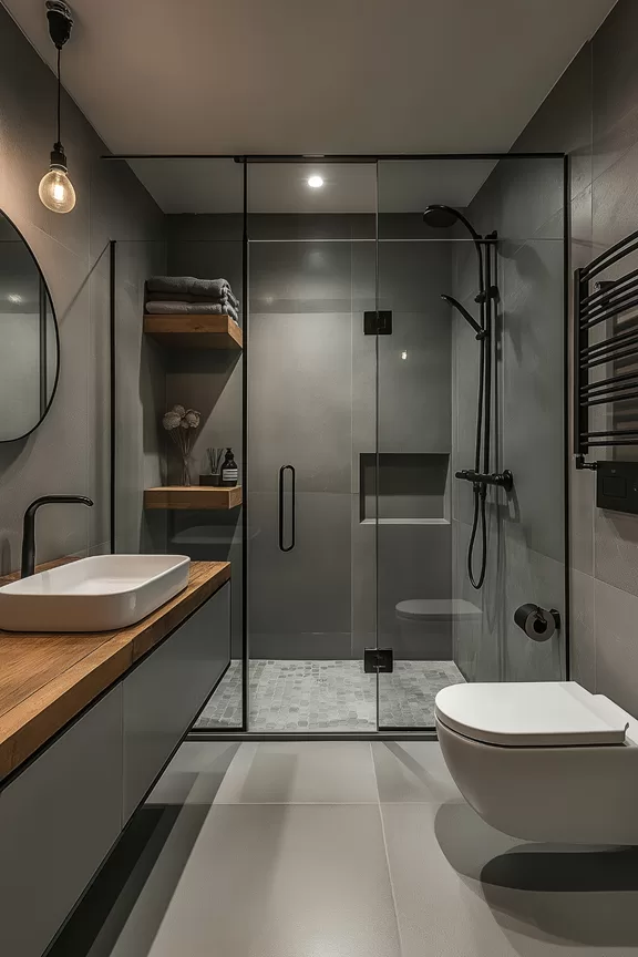 industrial bathroom