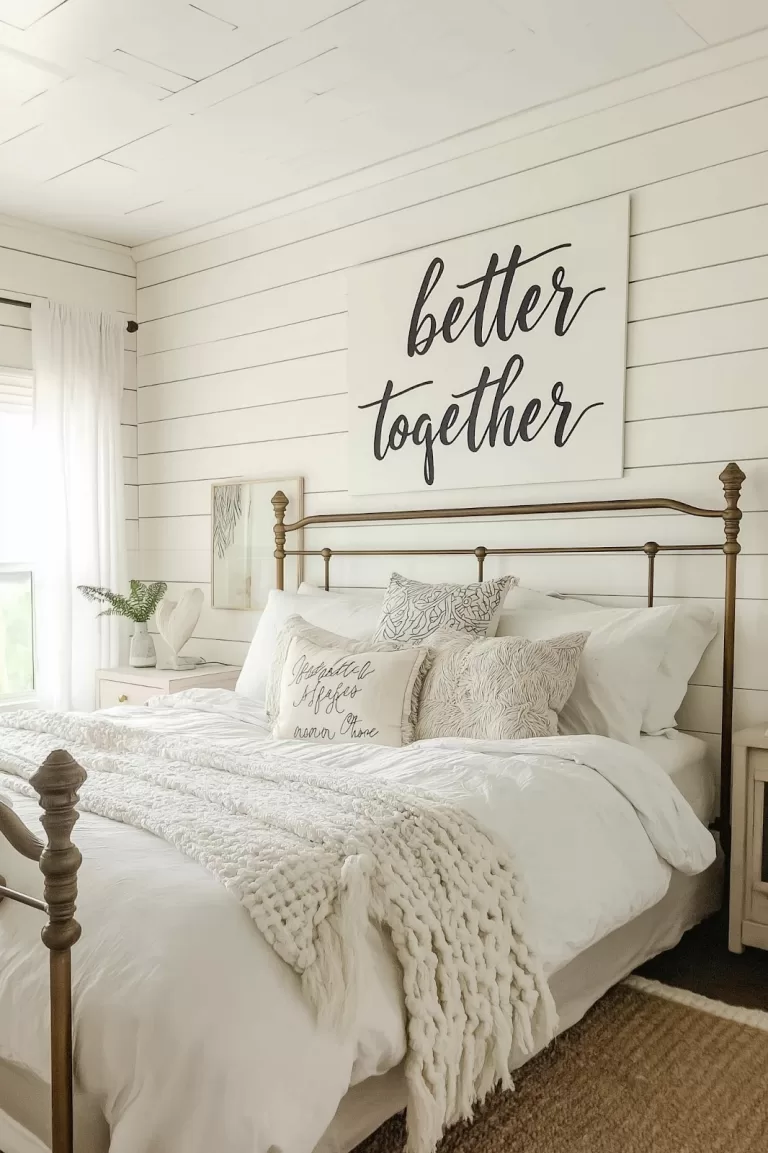 30 Gorgeous Farmhouse Bedroom Design Ideas to Create a Cozy Bedroom