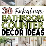 bathroom counter decor