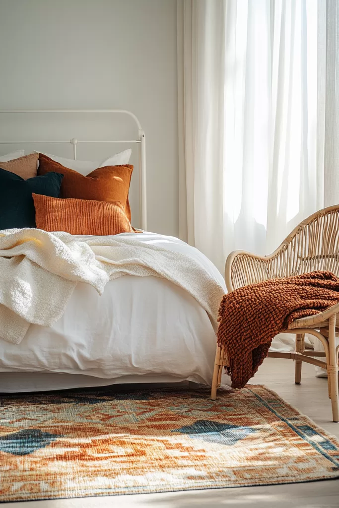 colorful bedroom