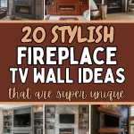 fireplace tv wall