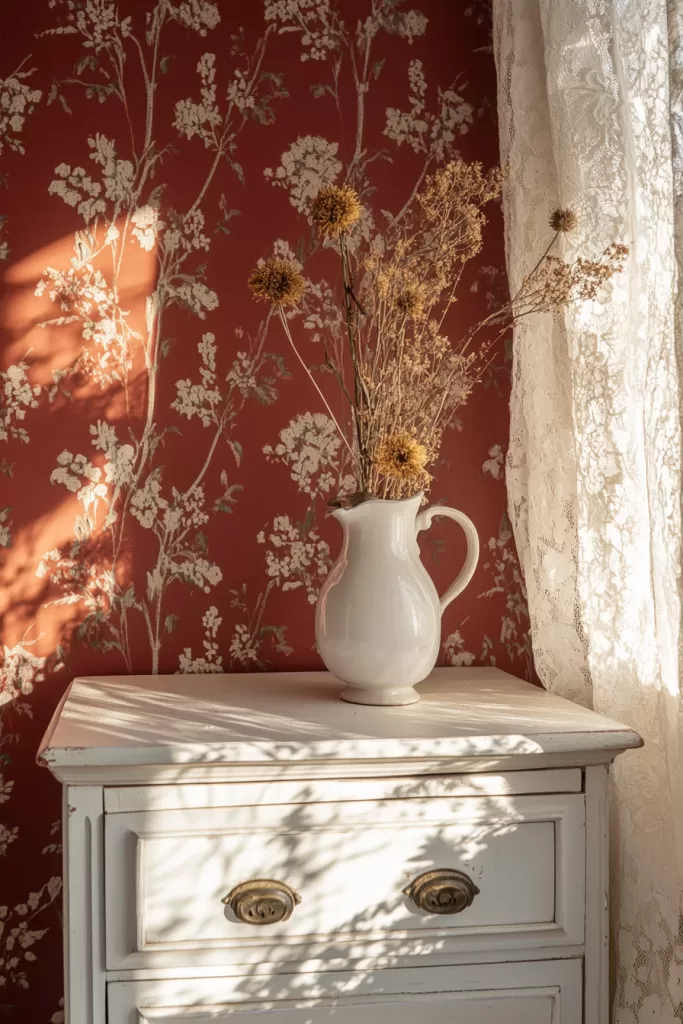 red bedroom