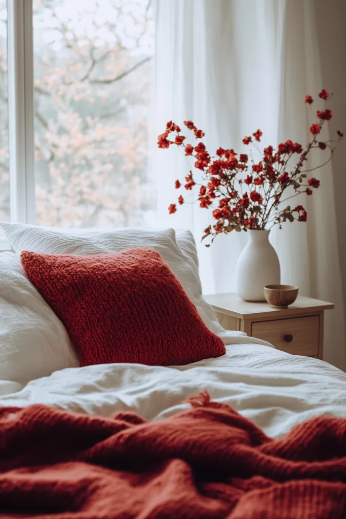 red bedroom