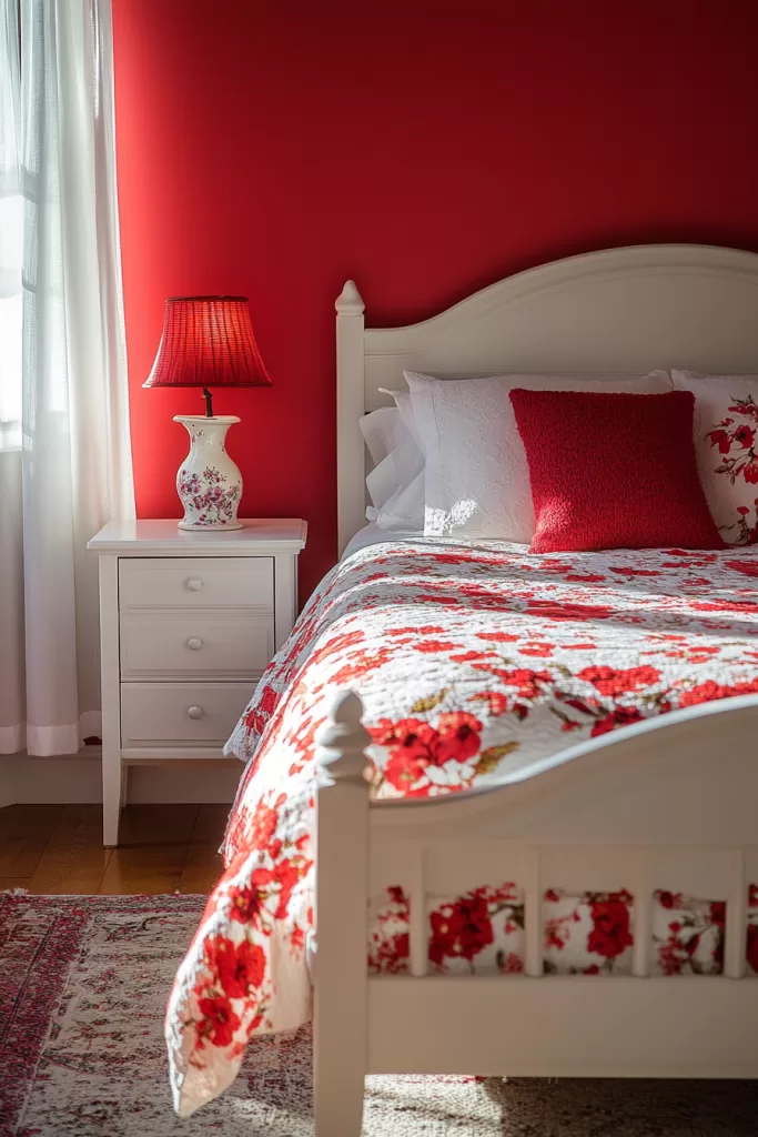 red bedroom