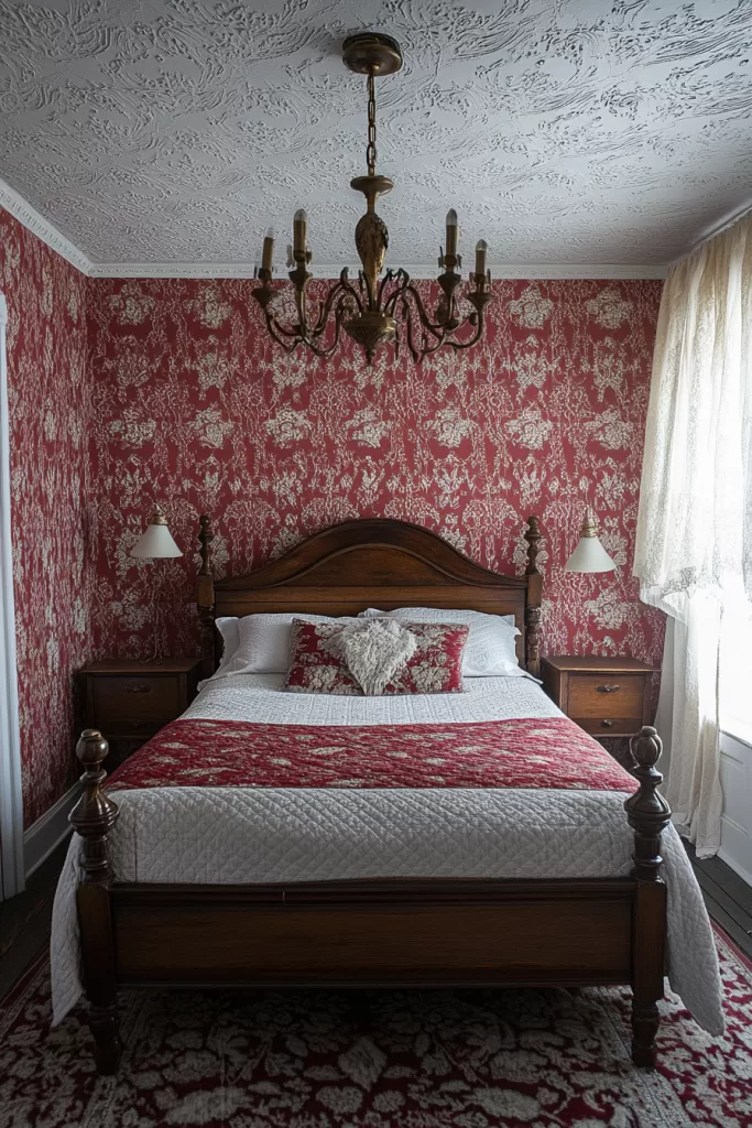 red bedroom