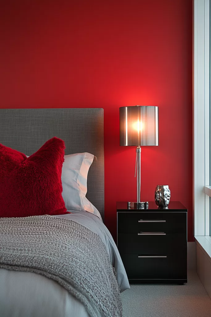 red bedroom