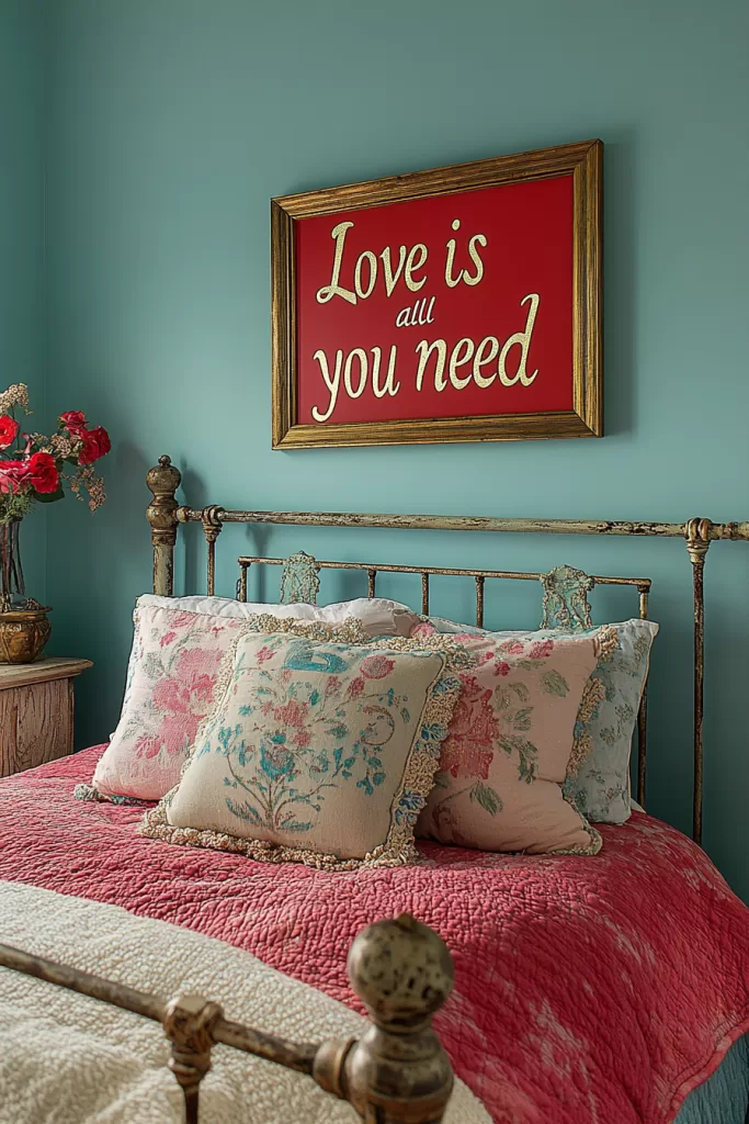 valentine's day bedroom decor 