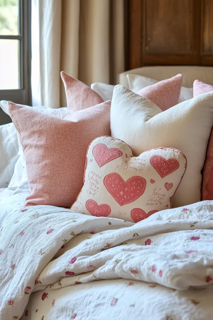 Valentine's day bedroom decor